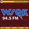 WSQK 94.5 FM SVG PNG Stranger Things 5 Radio Logo Design