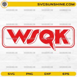 WSQK Logo SVG PNG Stranger Things 5 Radio Station Design