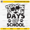 101 Days of School Dalmatian dog SVG with cute puppy and school theme