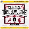 2026 Rose Bowl Game SVG Alabama vs Indiana football design