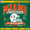 Miami Hurricanes National Championship 2026 SVG football helmet design