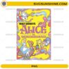 Alice in Wonderland vintage poster PNG retro fantasy artwork