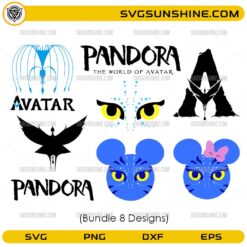 Avatar 3 SVG bundle Pandora World mouse ears design
