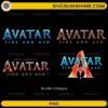 Avatar Fire and Ash PNG bundle with fire logo designs