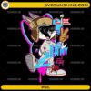 Bad Bunny Benito Bowl PNG design with cartoon bunny and graffiti style