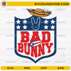 Bad Bunny Benito Bowl SVG NFL Super Bowl football design