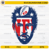 Bad Bunny Football Face SVG NFL x Bad Bunny Super Bowl 2026 design