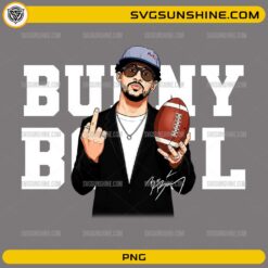 Bad Bunny Middle Finger Bunny Bowl PNG football fan art design