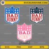 Bad Bunny NFL SVG bundle Super Bowl LX 2026 football designs