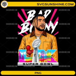 Bad Bunny Super Bowl Halftime PNG art digital design