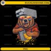 Bear Cheese Grater Hat PNG bear grating cheese funny NFL meme design