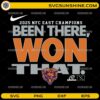 Been There Won That Chicago Bears SVG 2025 NFC East Champions Football