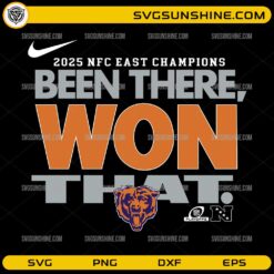 Been There Won That Chicago Bears SVG 2025 NFC East Champions Football
