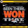 Been There Won That Denver Broncos SVG 2025 AFC North Champions Football