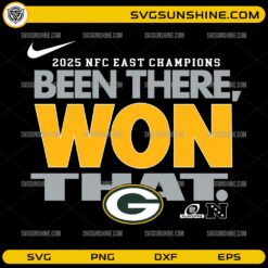 Been There Won That Green Bay Packers SVG 2025 NFC East Champions Football