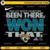 Been There Won That Jacksonville Jaguars SVG 2025 AFC North Champions Football