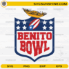 Benito Bowl Football SVG Bad Bunny Super Bowl NFL design