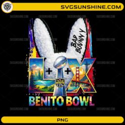 Benito Bowl LX PNG football halftime show bunny design
