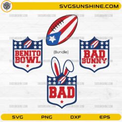 Benito Bowl NFL SVG Bundle Bad Bunny Super Bowl LX 2026 design