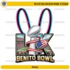Benito Bowl PNG football trophy Super Bowl style design