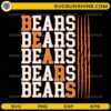 Chicago Bears Bears Bears SVG bold football fan vector design