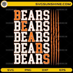 Chicago Bears Bears Bears SVG bold football fan vector design