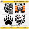 Chicago Bears Pride SVG bundle bear mascot and paw designs