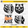 Chicago Bears SVG bundle bear mascot football designs