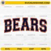 Chicago Bears SVG BEARS word logo cut file