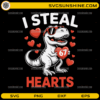 Dinosaur I Steal 67 Hearts SVG funny Valentine’s Day design