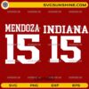 Fernando Mendoza Indiana Hoosiers 15 SVG bundle jersey design