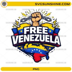 Free Venezuela PNG raised fist patriotic freedom design