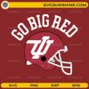 Go Big Red Indiana Hoosiers SVG football helmet design