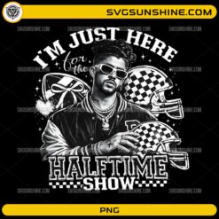 Here For The Benito Bowl Halftime Show PNG black and white football design