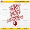 Hoo Hoo Hoo Hoosiers SVG with IU logo varsity design