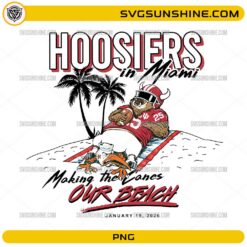Hoosiers in Miami PNG &ndash; Making the Canes Our Beach Football Design