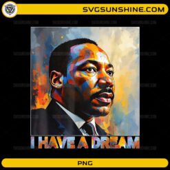 I Have a Dream PNG inspirational portrait art design