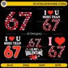 I Love You More Than 67 SVG Bundle Valentine’s Day love design