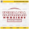 Indiana Hoosiers Champions SVG varsity football design