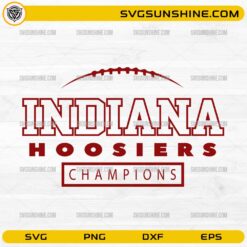 Indiana Hoosiers Champions SVG varsity football design