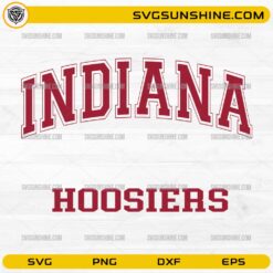 Indiana Hoosiers college SVG file with varsity lettering