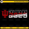 Indiana Hoosiers National Champions SVG College Football Playoff 2025