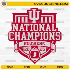 Indiana Hoosiers National Champions SVG 2025 badge design