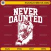 Indiana Hoosiers Never Daunted Football SVG helmet design