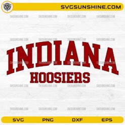 Indiana Hoosiers SVG Cut File &ndash; Varsity Indiana College Design PNG DXF EPS
