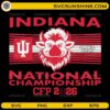 Indiana National Championship CFP 2026 SVG football design