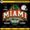 Miami CFP National Championship 2026 SVG Miami Hurricanes football playoff badge