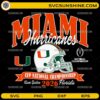 Miami Hurricanes CFP National Championship 2026 SVG design with helmet and logo