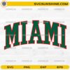 Miami Hurricanes MIAMI SVG college football vector design