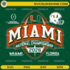 Miami Hurricanes Playoff Shield 2026 SVG college football championship design